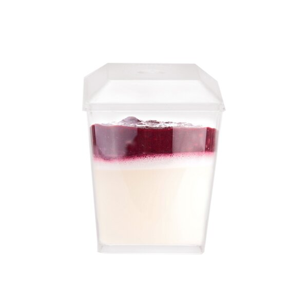 Pohárek Panna Cotta s víčkem  0,12 l 4 ks