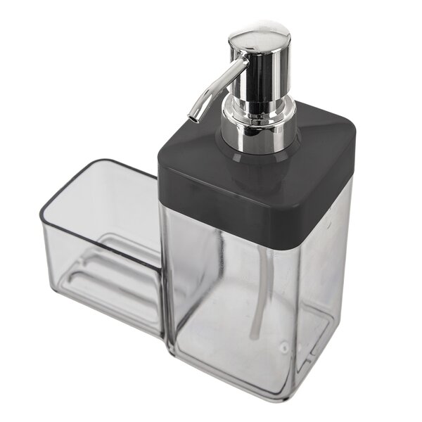 Dávkovač saponátu GREY s organizérem 0,56 l