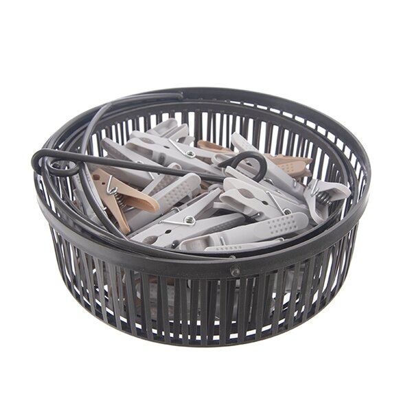 Prádelní kolíčky v košíku 50 ks