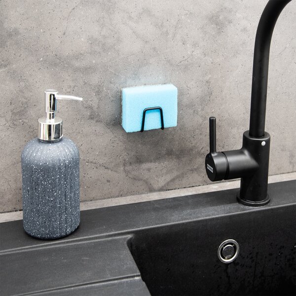 Háček-držák samolepicí BLACK 2 ks