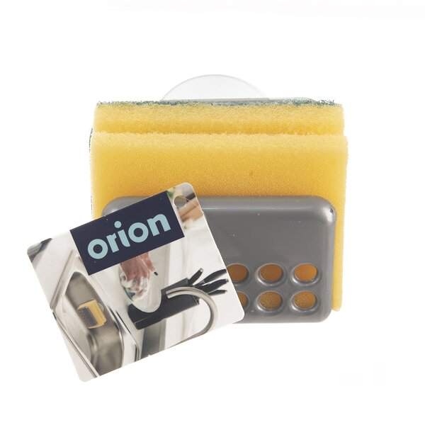 Držák na houbu na nádobí s houbičkou