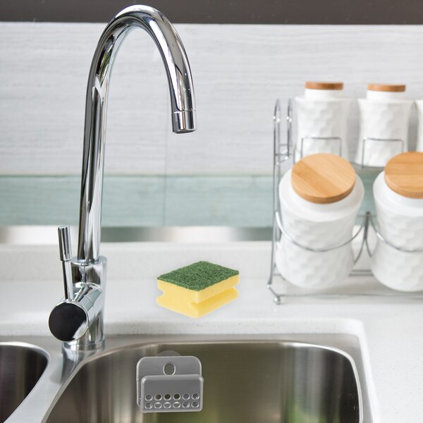 Držák na houbu na nádobí s houbičkou