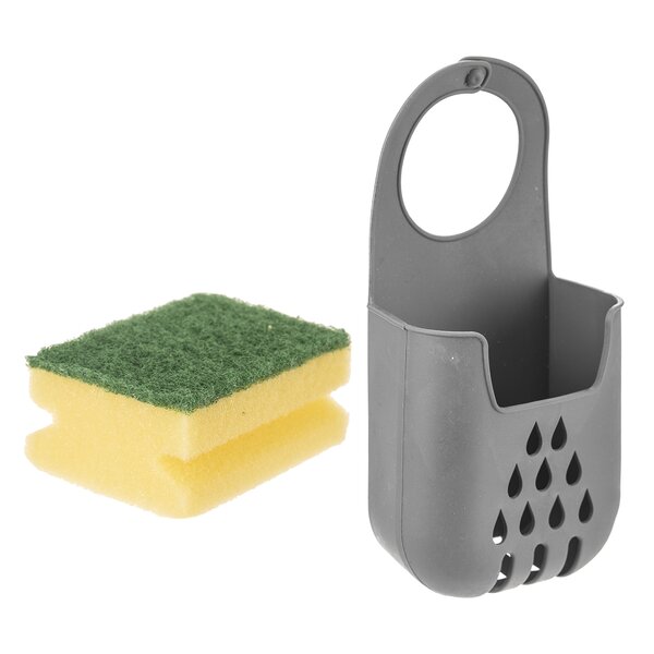 Držák na houbu na nádobí s houbičkou