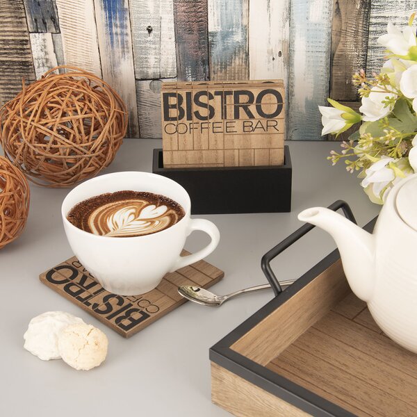 Podtácek Bistro se stojanem 4 ks