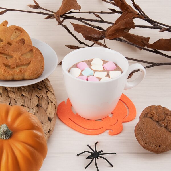 Podtácek Halloween dýně 4 ks