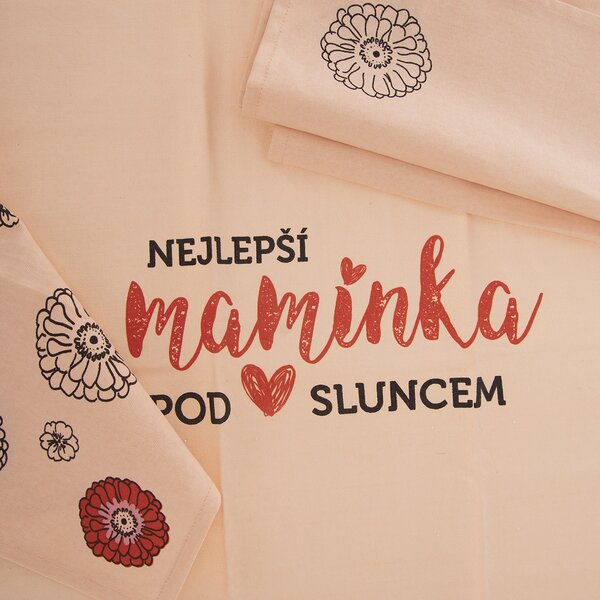 Kuchyňská utěrka NEJLEPŠÍ MAMINKA 3 ks