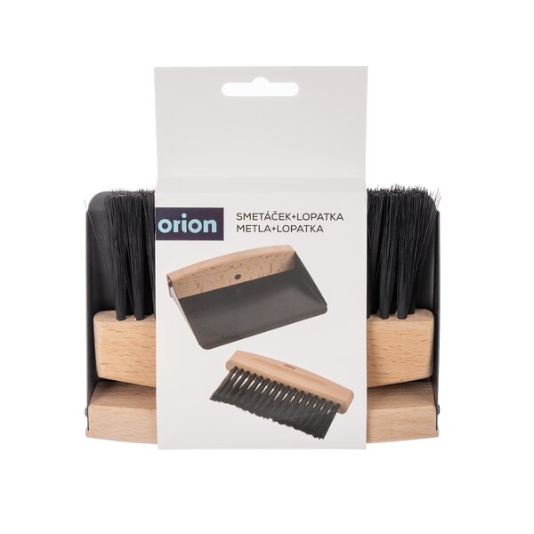 Smetáček s lopatkou a magnetem mini BLACK