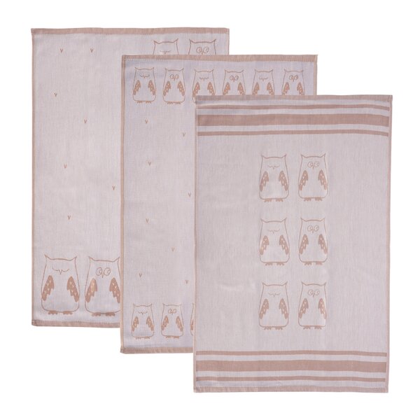 Kuchyňská utěrka SOVA 3 ks