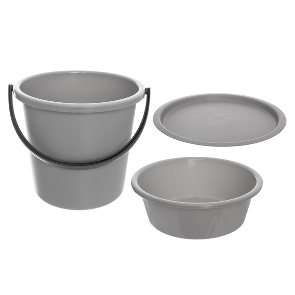 Vědro s dřezem a víkem 3v1 13 l