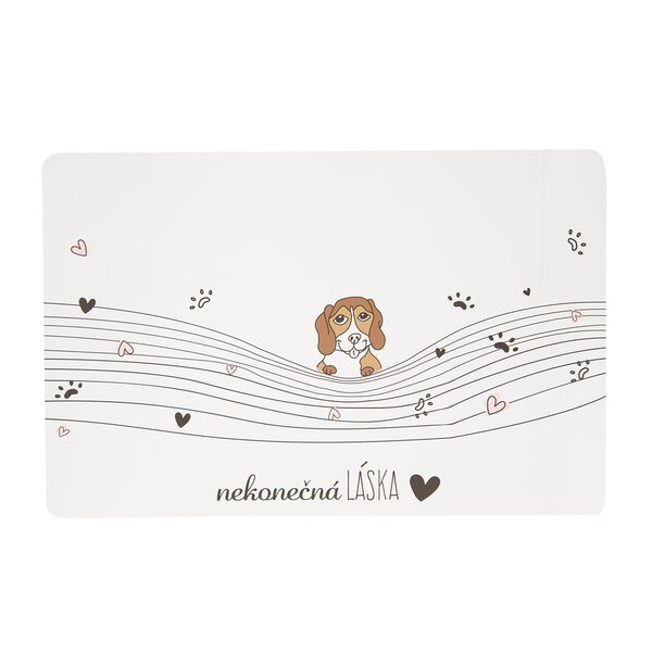 Prostírání NEKONEČNÁ LÁSKA pes 43x28 cm