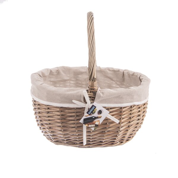 Piknikový koš s textilní vsadkou