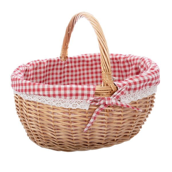 Piknikový koš s textilní vsadkou KÁRO