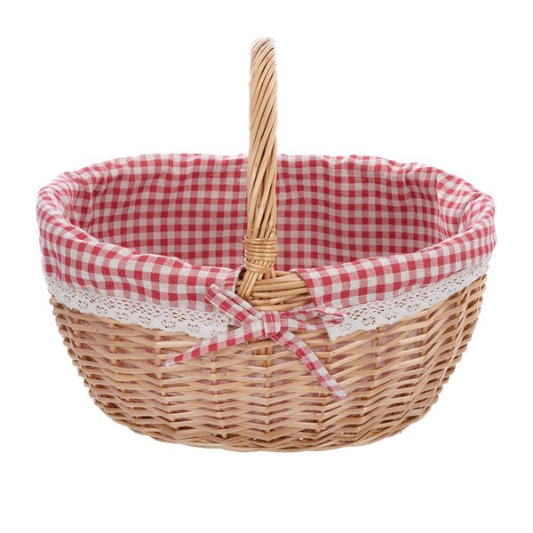 Piknikový koš s textilní vsadkou KÁRO