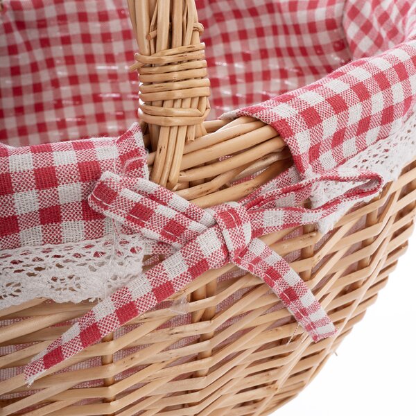 Piknikový koš s textilní vsadkou KÁRO