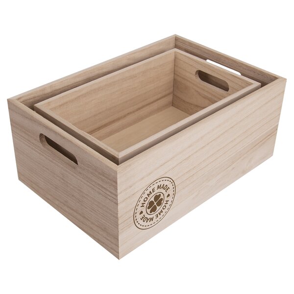 Dekorativní bedýnka HOME MADE 26x16x11 cm