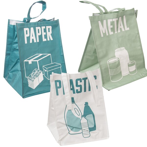 Taška na tříděný odpad 3 ks