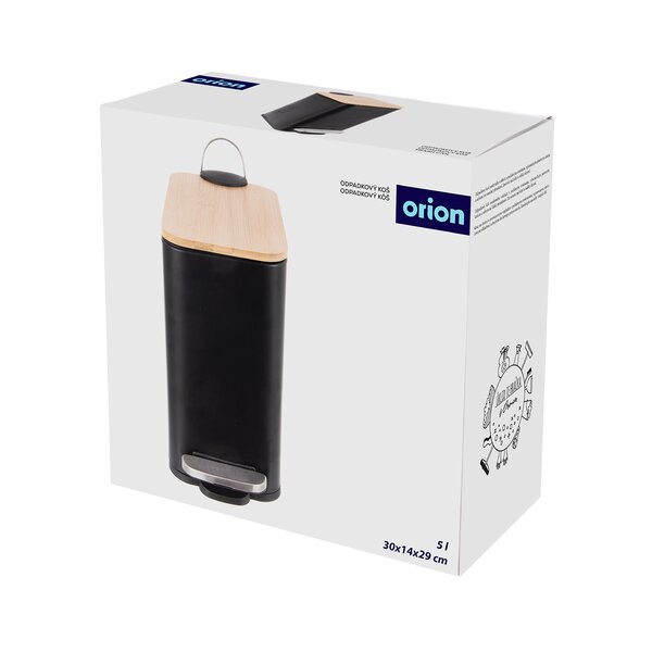 Odpadkový koš BLACK 5 l