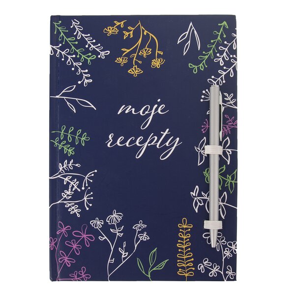 Kniha na recepty s tužkou LOUKA