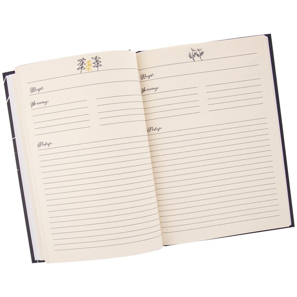 Kniha na recepty LOUKA modrá