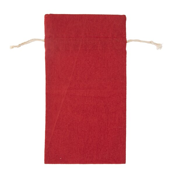 Zatahovací sáček na víno Vánoce 31x14,5 cm