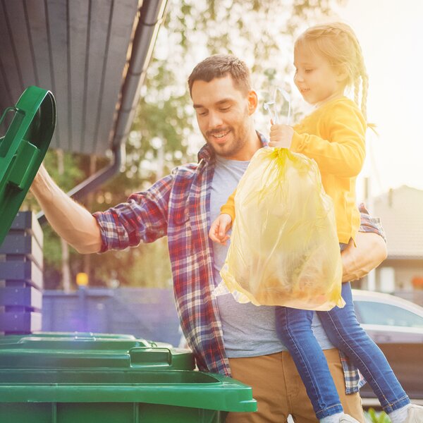 Sáček na odpad zatahovací citron 60 l/10 ks 