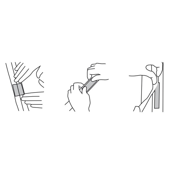 Síť proti hmyzu dveře 100x212 cm bílá