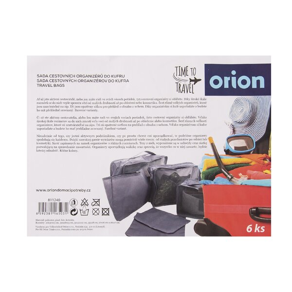 Cestovní vak na oblečení 6 ks