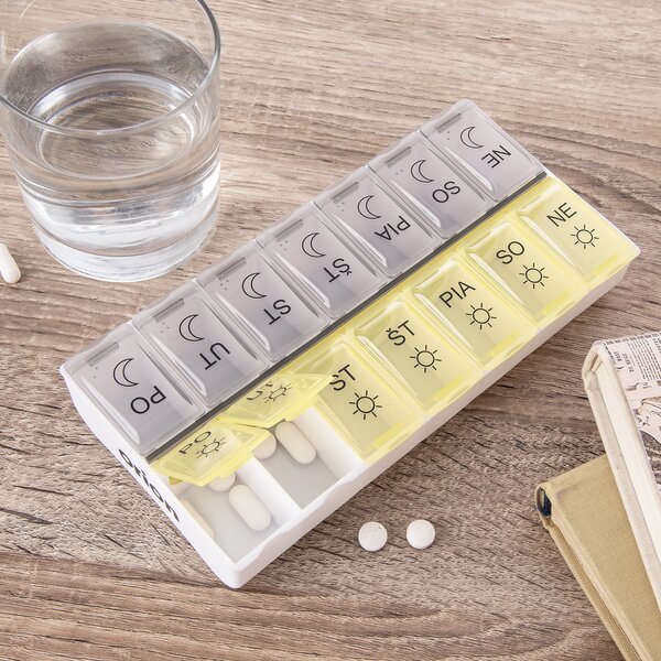 Organizér na léky týdenní 2 sekce