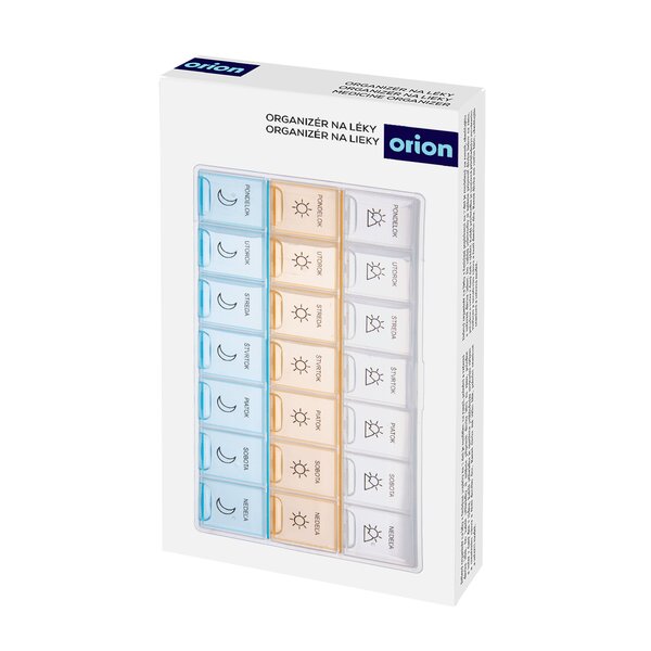 Organizér na léky týdenní 3 sekce