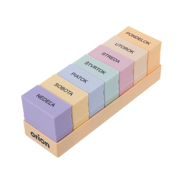 Organizér na léky týdenní 4 sekce