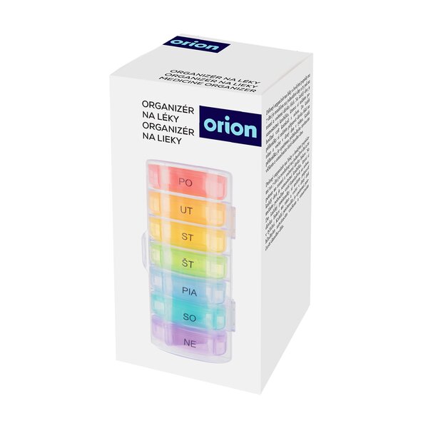 Organizér na léky týdenní 2 sekce s obalem