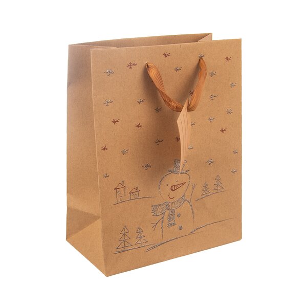 Dárková taška SNĚHULÁK 18x10x23 cm 