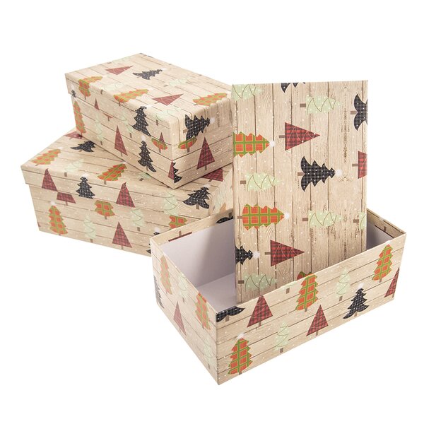 Dárková krabice STROMEK 3 ks