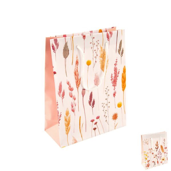 Dárková taška květy 18x8x23 cm