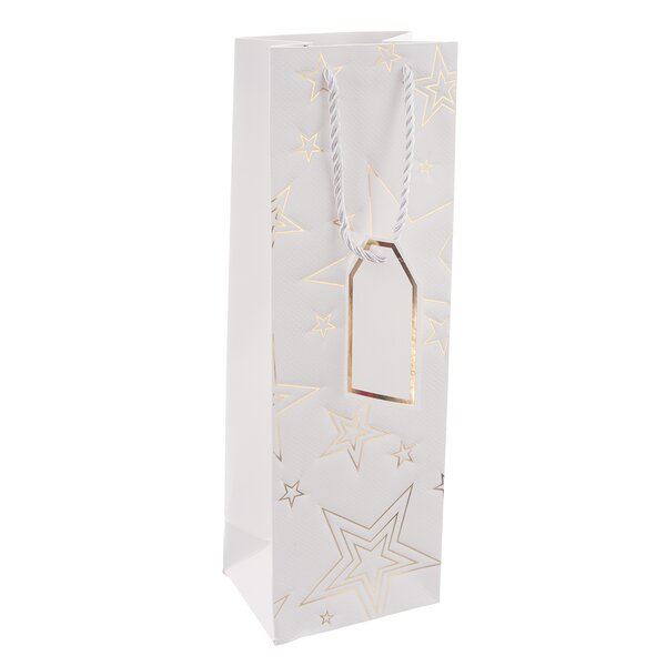 Dárková taška hvězda 12x9x36 cm 