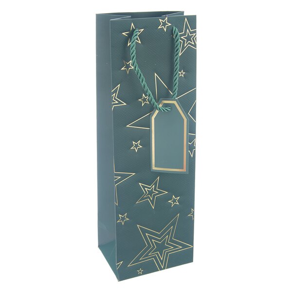 Dárková taška hvězda 12x9x36 cm