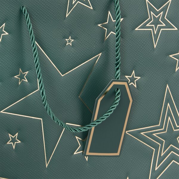 Dárková taška hvězda 31x12x26 cm