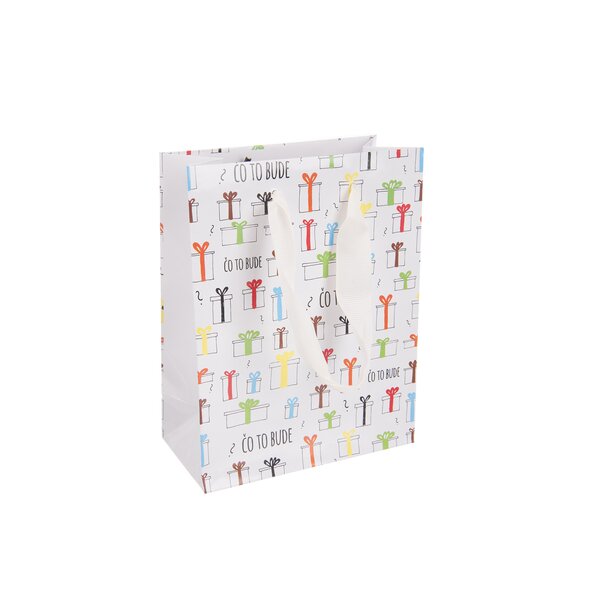 Dárková taška Čo to bude 14x7x18 cm