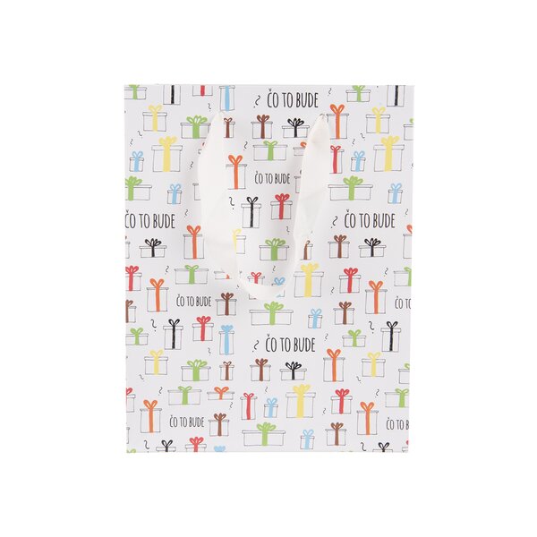 Dárková taška Čo to bude 18x10x23 cm 