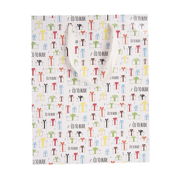 Dárková taška Čo to bude 26x12x32 cm