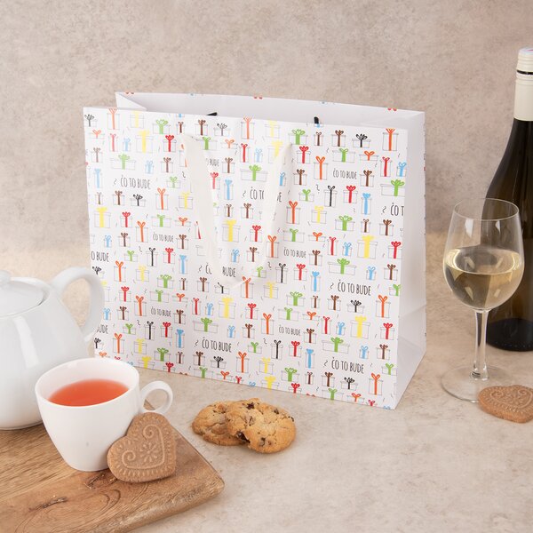 Dárková taška Čo to bude 32x12x26 cm 