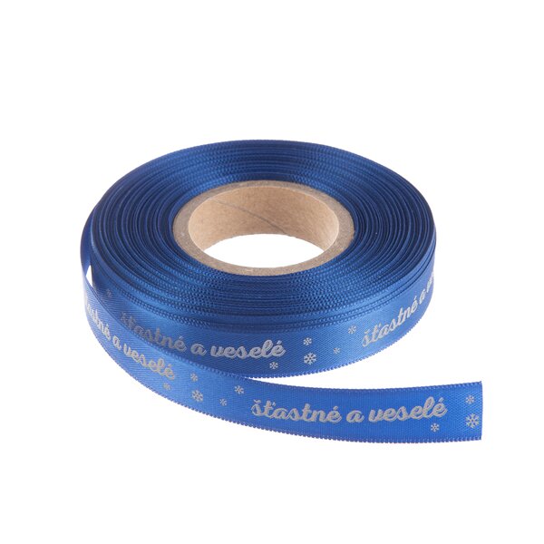 Vánoční stuha Šťastné a veselé 25 m