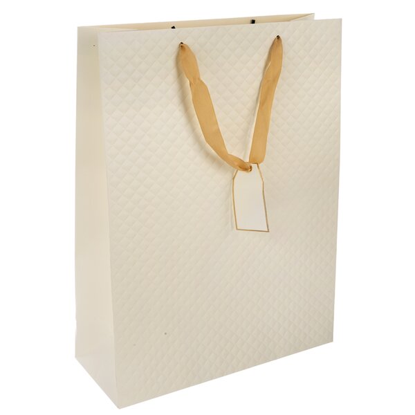 Dárková taška quilt 30x12x41,5 cm