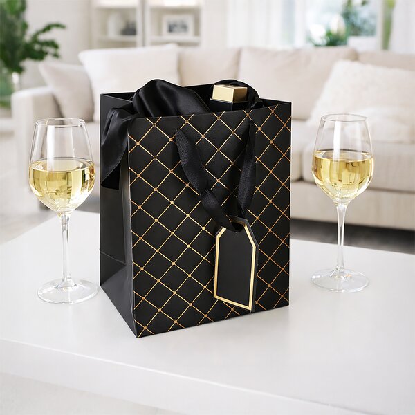 Dárková taška quilt 18x10x23 cm