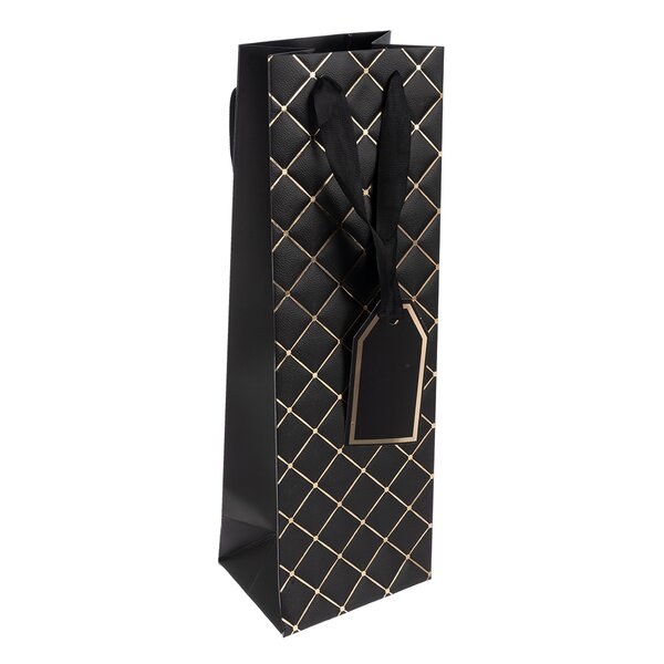 Dárková taška quilt 12x9x36 cm