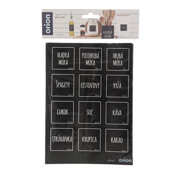 Samolepky na dózy BLACK