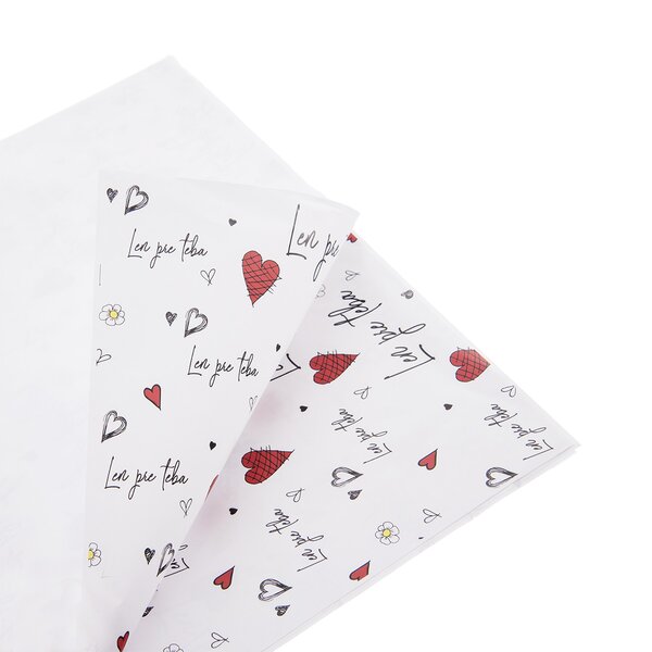 Balicí papír Len pre teba 100x70 cm 2 ks