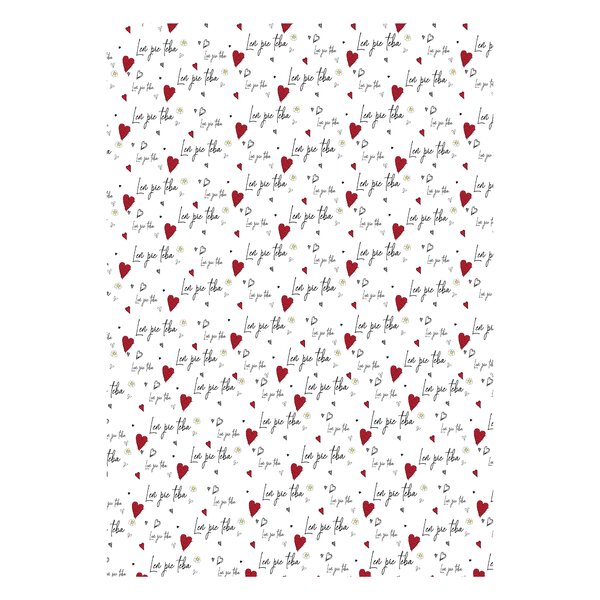 Balicí papír Len pre teba 100x70 cm 2 ks