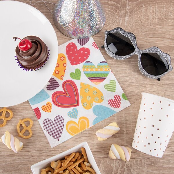 Servírovací ubrousky SRDCE