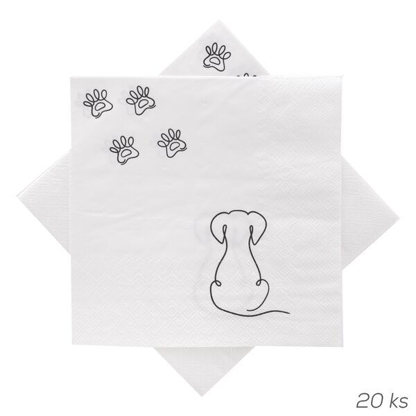 Servírovací ubrousky PEJSEK